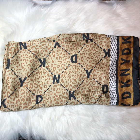 DKNY Multi Printed Scarf - NWOT - Picture 3 of 11